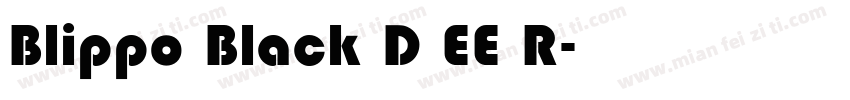 Blippo Black D EE R字体转换